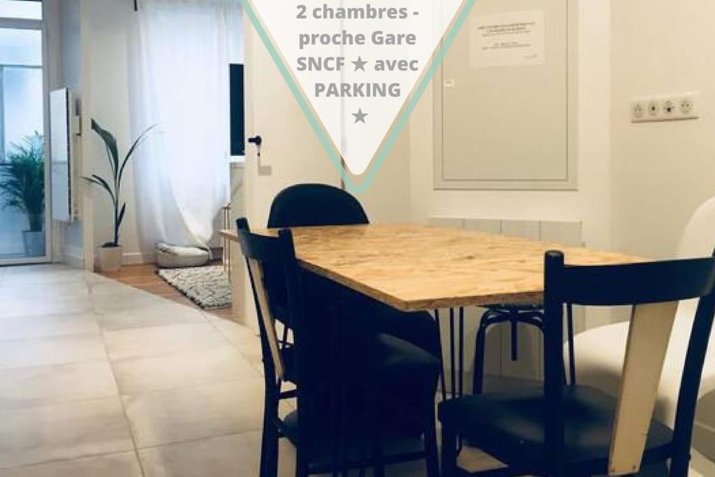 2 Chambres - Proche Gare Sncf Avec Parking Toulouse Eksteriør billede